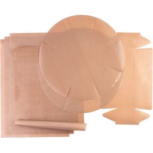 GOURMEO Permanente bakfolie, set van 7, 4 x rechthoekig 32 x 46 cm, 2 x springvorm, 1 x bakvorm, op maat te snijden en vaatwasmachinebestendig, herbruikbaar bakpapier