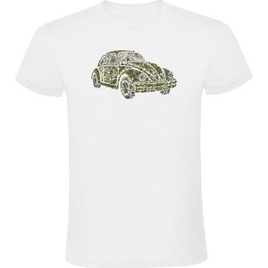 Kever Heren T-shirt - auto - retro - klassieke auto - oldtimer - monteur - oud - antiek