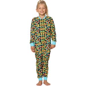 Merry Style Kinder Pyjama - ronde hals - lange mouwen - lange broek met zakken - Katoen - MS-MS10-186-PJ - Türkis Bananen - 122-128