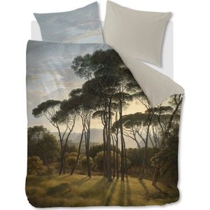 Premium katoen/satijn dekbedovertrek Forest - 200x200/220 (tweepersoons) - uniek dessin - subtiel glanzend - zacht en fijn geweven - hoogwaardig kwaliteit