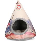 Takara Tipi – Katten huisje – Katten Tip Tent – Katten tent – Kattenmand – Ying Yang - 42 x 56 cm