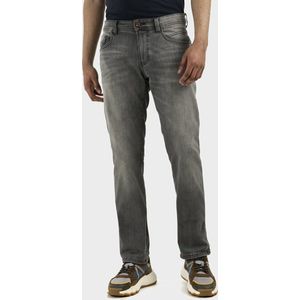 camel active Regular Fit 5-Pocket Organic Cotton Jeans - Maat menswear-40/30 - Grau