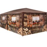 tectake - paviljoen Alpenhut 6x3m met 6 zijdelen - 402985