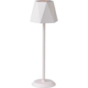 à Table Madrid Tafellamp - LED Licht - voor Binnen en Buiten - Woonkamer - Slaapkamer - Tuin - Oplaadbaar - USB - Dimbaar - 38 cm - Zwart