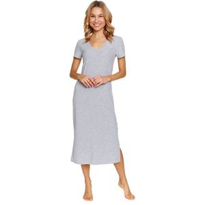 Doctor Nap Nachthemd Nachtjapon Dames Lang Lichtgrijs TM.7224 38 / M