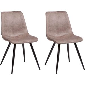 Stoel Spot- kleur Pebble (set van 2 stoelen)