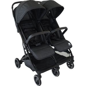 Deryan Luxe Rolo X2 Dubbele Buggy - Duo Buggy - Zwart