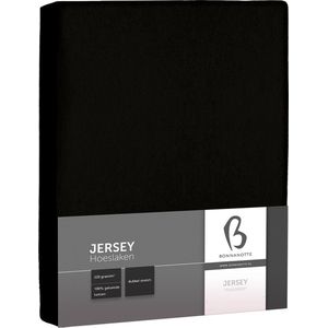 Bonnanotte Hoeslaken Jersey Dubbel Stretch Black 90x220