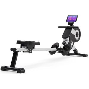 CAPITAL SPORTS Stream M1 magnetische roeitrainer roeimachine rowing machine - 8 Standen magneetweerstand - 105 cm lange aluminium rails - Tablethouder - Trainingscomputer met LCD-display - Aluminium - Zilver/zwart