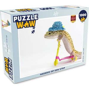 Puzzel Hagedis - Hoed - Step - Legpuzzel - Puzzel 1000 stukjes volwassenen