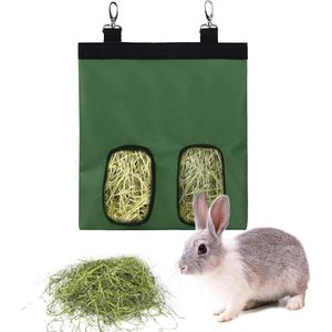 JGS ® Hooi Voederzak voor Konijnen en Knaagdieren met Handige Vensters