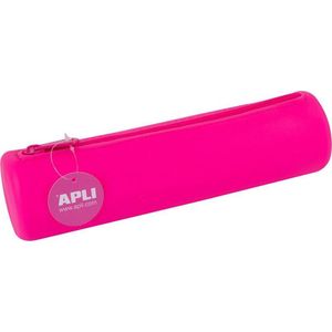 Apli Etui siliconen fluor roze - 21,5 cm