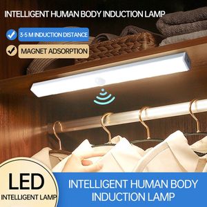 Xtraworks - LED Kastverlichting met bewegingssensor- Keukenverlichting onderbouw zilver (wit licht)-USB oplaadbaar- 30CM
