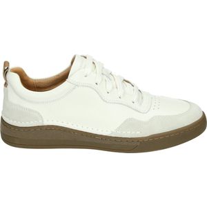 Josef Seibel CLEVE 01 - Heren sneakersHeren veterschoenVrije tijdsschoenenPopulaire herenschoenen Josef - Kleur: Wit/beige - Maat: 42