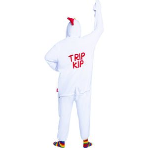 Kippen onesie - dieren onesie - verkleedkleding - carnavalskleding - Carnaval kostuum - dames - heren – volwassenen – Trip kip - maat XS/S