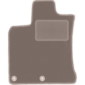 Beige bestuurdersmat voor: Nissan Qashqai I J10 crossover (2006-2013)