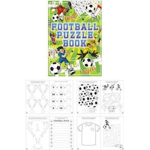 48 Stuks - Puzzelboeken - Model: Voetbal - Puzzel boekjes - Uitdeelcadeautjes - Uitdeel - Traktatie voor kinderen - Jongens