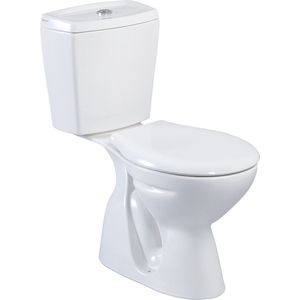 EGE VITRIFIYE KAPYA Keramisch Toiletreservoir + binnenset + toiletbril + installatieset + met taharet