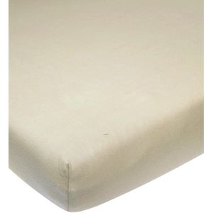 Meyco Baby Uni hoeslaken wieg - sand - 40x80/90cm