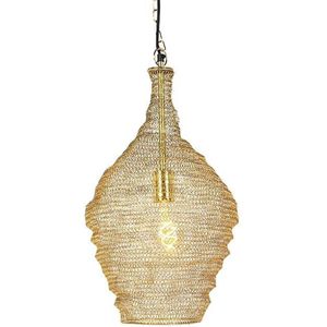 QAZQA nidum - Oosterse Hanglamp - 1 lichts - Ø 300 mm - Goud/messing - Woonkamers-sSlaapkamers-sKeuken