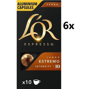 L'OR ESPRESSO Lungo Estremo koffiecapsules - 6 x 10 stuks