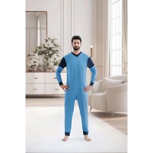 Hansop pyjama | Rugrits | Nachthemd | Lange mouwen | Plukpak | Maat XL