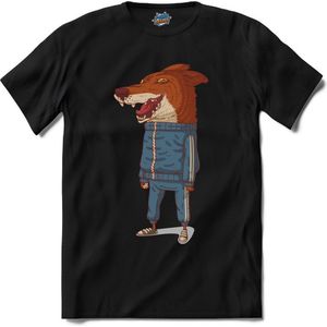 Casual Tracksuit Vos T-Shirt Heren / Dames Dieren Shirt
