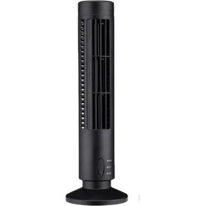 Ventilator Staand - Mobiele airco zonder Slang & Afvoer - Toren - Mini Ventilateur - Draagbare Aircooler - Aircoventilatoren - Voor Slaapkamer & Woonkamer - 3 Snelheden - Zwart