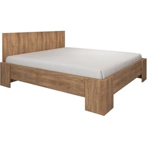 Meubella - Tweepersoonsbed Monaco - Eiken - 180x200 cm