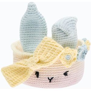 DIY Haakpakket - Ricorumi Paasmandje Konijn - Pastel (Rico Design)