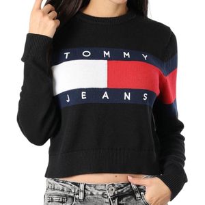 Tommy Hilfiger Jeans Center Flag Jersey Mujer