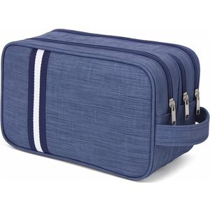 Pazzo Goods Toilettas Vertica – Heren Toilettas – Toilettas Dames – Toilettassen – Waterdicht – Blauw – Cadeau voor Hem – Travel Organizer