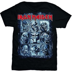 Iron Maiden - Nine Eddies Heren T-shirt - L - Zwart