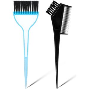 Hair Dye Set - 2 Pcs Brushes and Paint Brush for Dyeing - Applicator Tools for Barbershop and Home Coloring