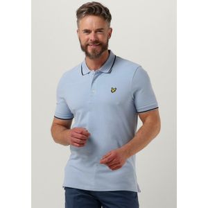 Lyle & Scott Tipped Polo Shirt Polo's & T-shirts Heren - Polo shirt - Lichtblauw - Maat XS