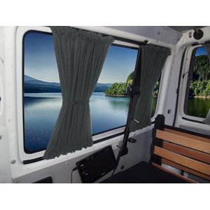 Goodivery ® Grijze Gordijnset voor Camperbus en Motorhome met Specifieke Pasvorm voor VW T4 Transporter Caravelle