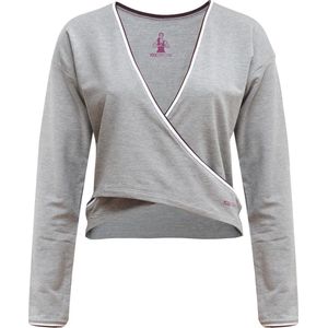 Yoga-Wrap-Top ""Rhianna"" - greymelange L Loungewear shirt YOGISTAR
