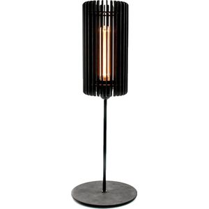 Meuq Design Tubo - Bureaulamp - Zwart - Hout - Metaal - Woonkamer - eetkamer - slaapkamer - Industrieel - handgemaakt