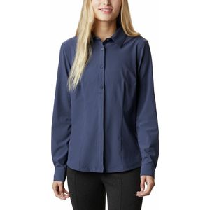 Columbia Outdoorblouse Saturday Trail Stretch Ls Shirt Dames - Nocturnal - Maat XS