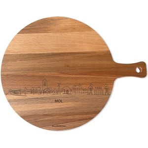 Skyline Serveerplank Rond Mol - Hapjesplank - Serveerplank - Tapas - Hapjes - Serveren - 29cm - Hapjesplank - Serveerplank - Tapas - Hapjes - Serveren - WoodWideCities