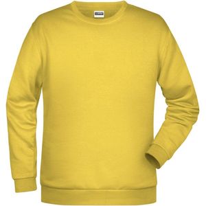 James And Nicholson Heren Basis Sweatshirt (Geel)