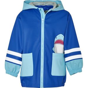 Playshoes - Regenjas voor kinderen - Haai - Blauw - maat 92cm