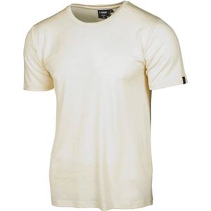 Ivanhoe t-shirt UW Ceasar Natural White voor heren - 100% extra fijne merino wol - Beige