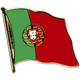 Pin broche speldje van Vlag Portugal 2 cm - Landen feestartikelen voor supporters