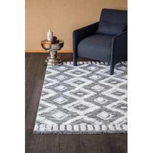 Flycarpets Tagena Modern Vloerkleed - 80x150cm - Grijs