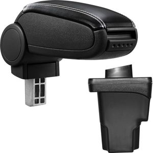 Armsteun-Seat Leon III-5F-2012-kunstleer-zwart+wit stiksel