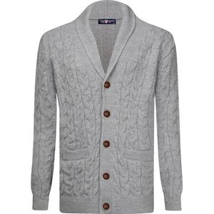 Jimmy Sanders Cardigan - Vest Heren Grijs - M