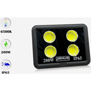 10 x LED Breedstraler 200W -koud wit 6500K