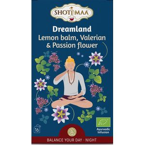 Shoti Maa Balance ""Dreamland"" - biologische kruiden- en specerijenthee met citroenmelisse, valeriaan en passiebloem