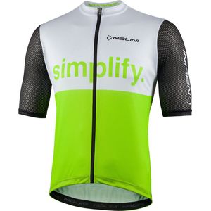Nalini - Heren - Fietsshirt - Korte Mouwen - Wielrenshirt - Groen - Wit - NEW CLASSICA - L
